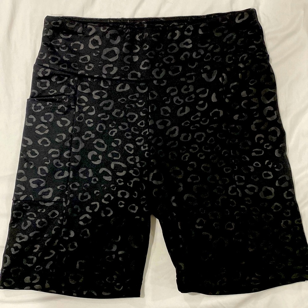 Cheetah print, biker shorts